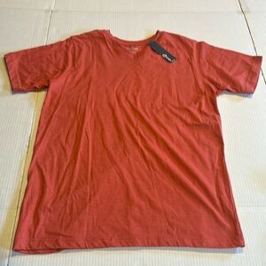 NWT Grey Matter Concepts orange salmon color T-shirt with neck 60% cotton